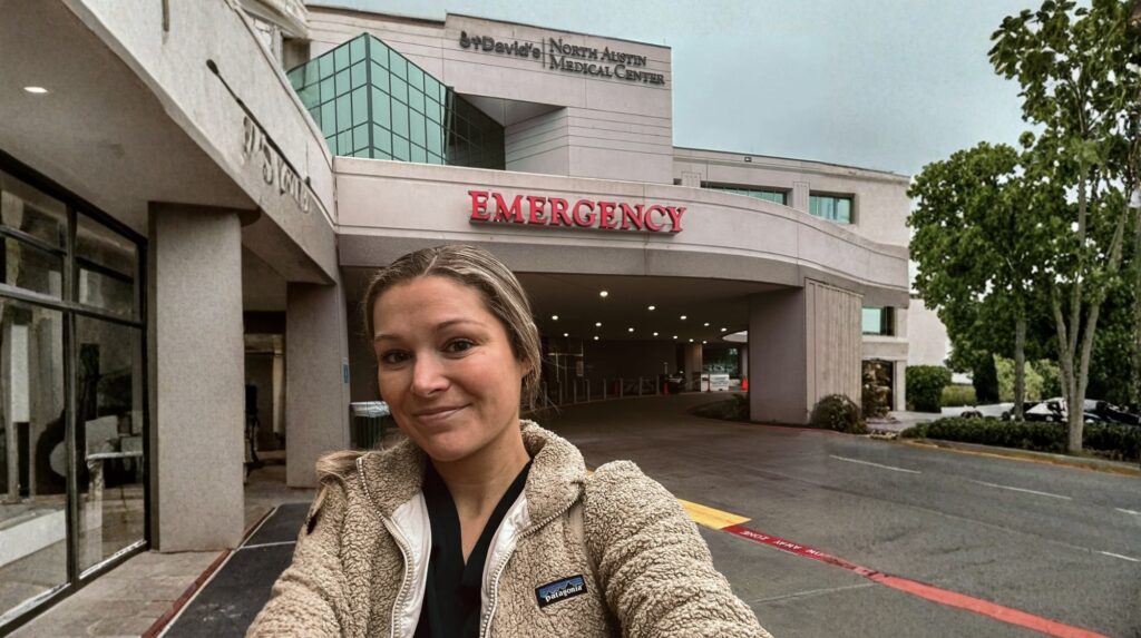 Travel nurse about to start a travel nurse contact in Austin Texas