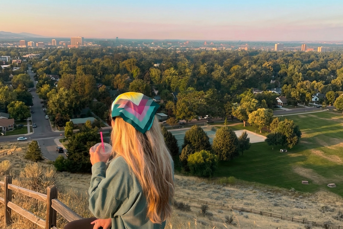 Screenshot Overlooking Camel's Back Park in Boise, Idaho during a travel nursing contract.